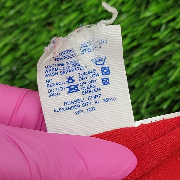 Vintage 80s Keen Vette Z06 Shirt M/L 20x27 Red Car Enthusiast - Picture 6 of 14